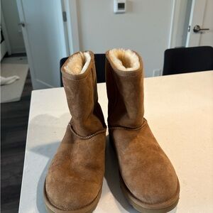 UGG Tan Suede Slippers